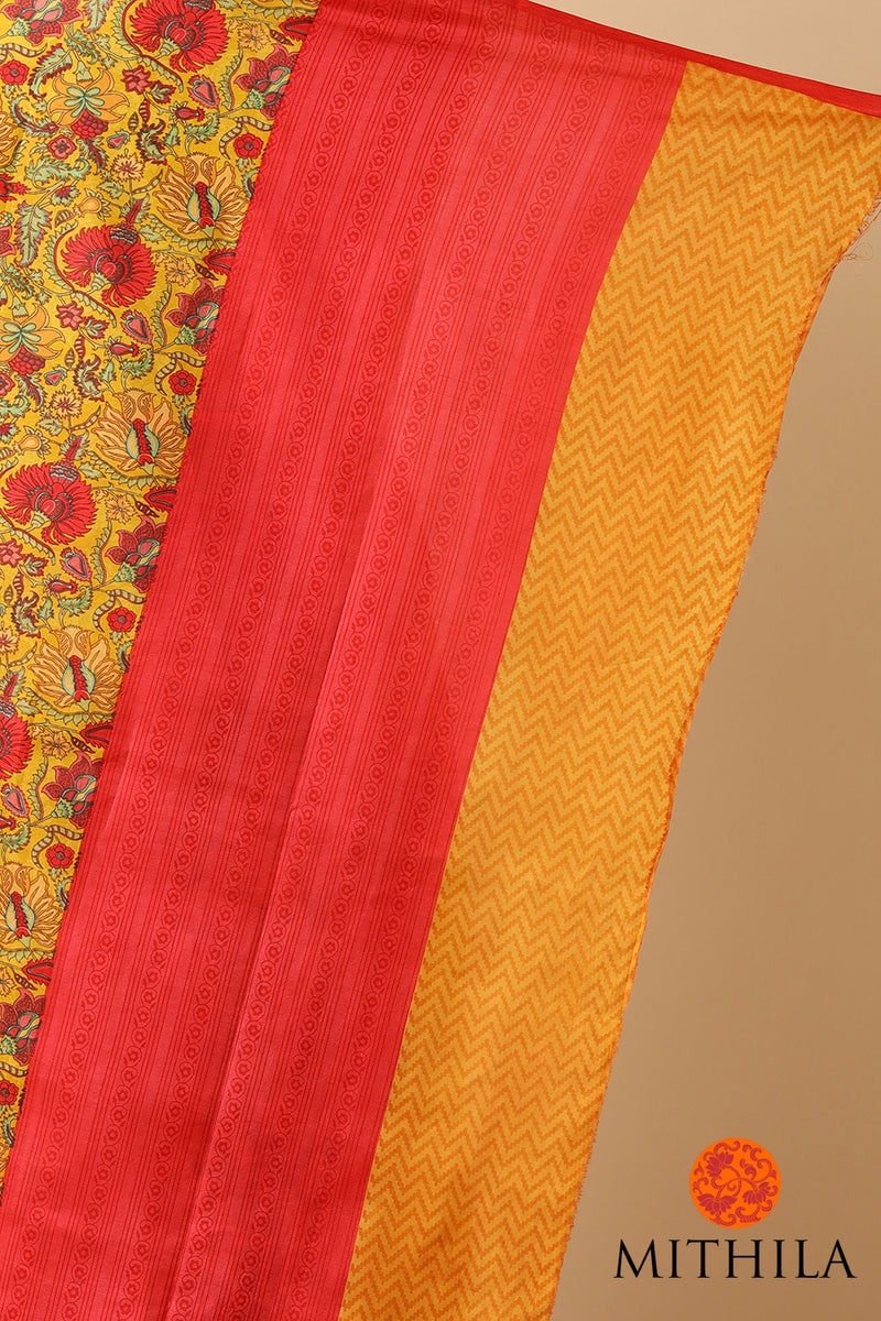 Digitally Printed Soft Silk Saree