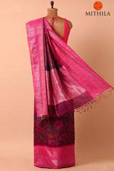 Digitally Printed Tussar Silk Saree