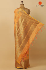 Banarasi Cotton Saree With Gold Zari Bootis