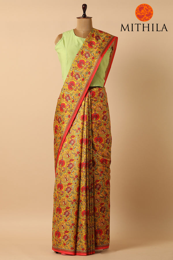 Digitally Printed Soft Silk Saree